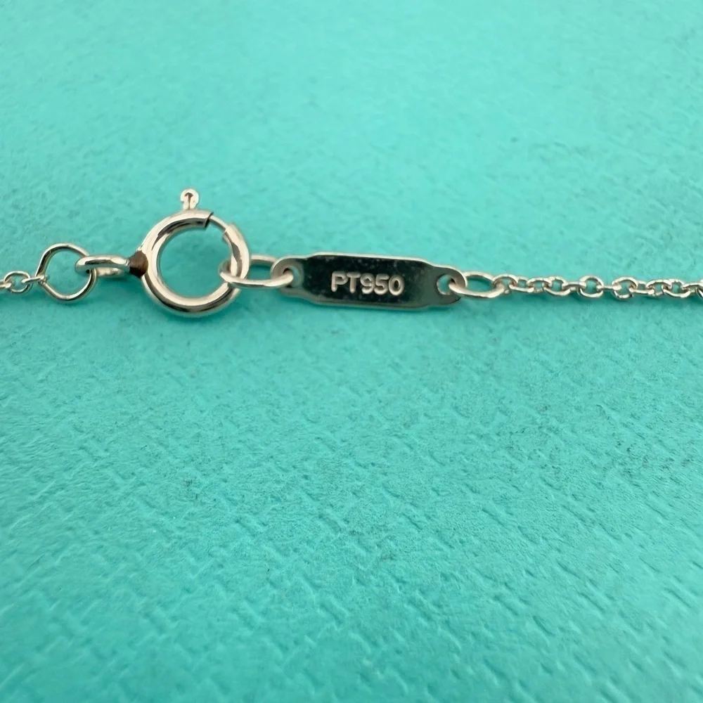 Tiffany & Co. Diamond Victoria Square Outline Pendant 16